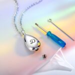 Hold Their Memory Close – Teardrop Memorial Urn Necklace – For Cherishing Loved Ones and Pets - Image 4