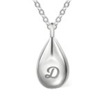 Teardrop memorial urn necklace for cherished memories