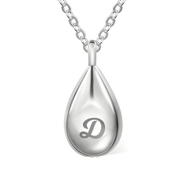 Teardrop memorial urn necklace for cherished memories