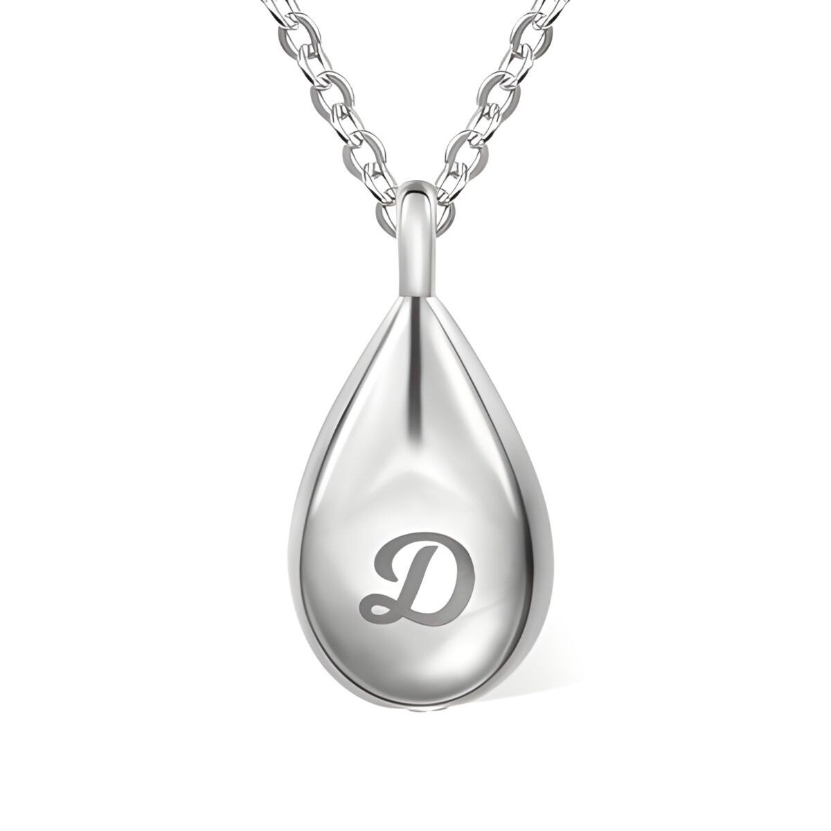 Teardrop memorial urn necklace for cherished memories