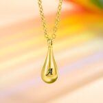 Hold Their Memory Close – Engraved Tiny Teardrop Urn Necklace – For Cherished Souls and Gentle Remembrances - Image 2