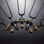 Embrace Courage and Strength – Birthstone Dragon Sword Necklace – A Bold Treasure for the Fearless Soul - Image 4