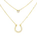 Embrace Fortune and Elegance – Layered Horseshoe Necklace Set – For Her Special Moments - Image 2