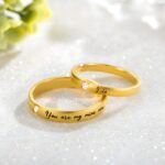 Forever United – Engraved His & Hers Matching Wedding Rings – A Promise to Cherish Together - Image 2