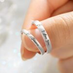 Forever United – Engraved His & Hers Matching Wedding Rings – A Promise to Cherish Together - Image 6