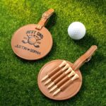 Carry the Game Close – Custom Leather Golf Bag Tag & Tee Holder – For the Passionate Golfer in Your Life - Image 3