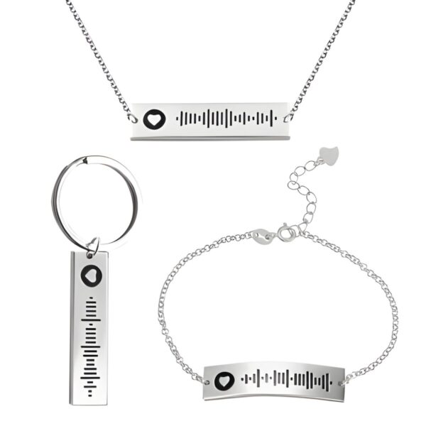 Scannable Spotify code jewelry for music lovers
