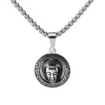 Embrace Serenity – Buddha Head Pendant Necklace – A Meaningful Token for Him - Image 2
