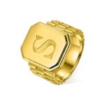 Carry Your Story – Custom Initial Signet Ring – A Timeless Tribute for Loved Ones - Image 2