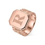 Carry Your Story – Custom Initial Signet Ring – A Timeless Tribute for Loved Ones - Image 3