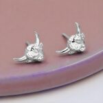 Embrace Gentle Charm – Sterling Silver Highland Cow Earrings – For Animal Lovers and Special Moments - Image 2
