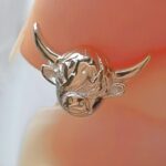 Embrace Gentle Charm – Sterling Silver Highland Cow Earrings – For Animal Lovers and Special Moments - Image 4