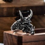 Embrace Strength and Mystery – Hannya Spirit Ring – For Him on Moments That Matter - Image 4