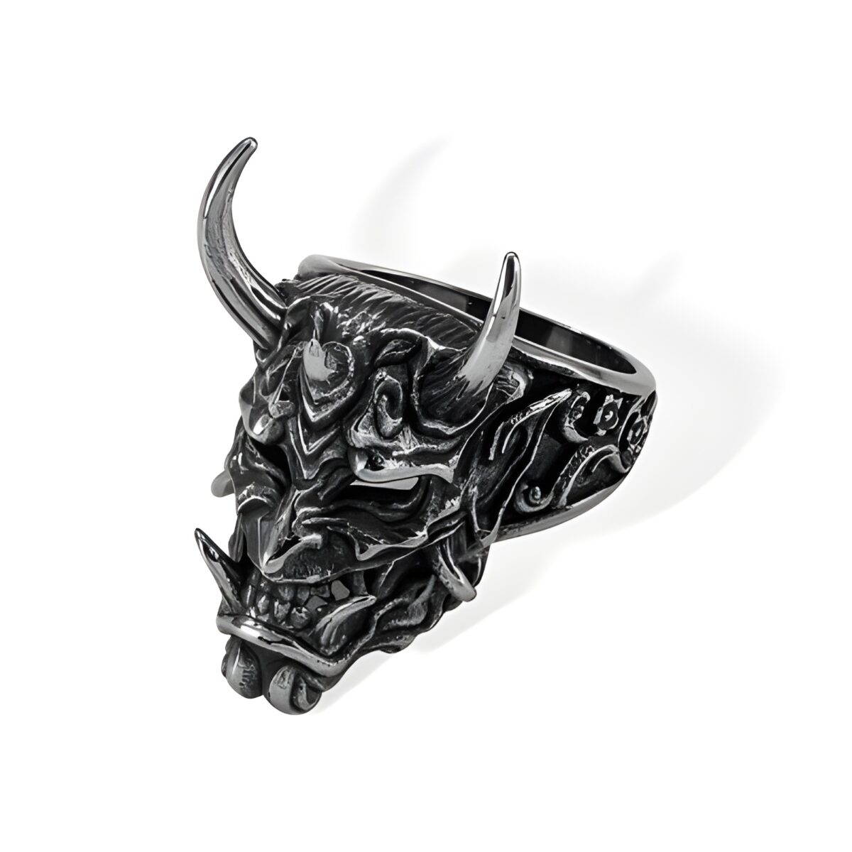 Hannya Spirit Ring for Him – Embrace Strength