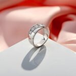 Embrace Timeless Elegance – Men's Sparkling Cubic Zircon Eternity Band – For Your Forever Promise - Image 2