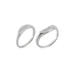 Sun and Moon Promise Ring Set for couples