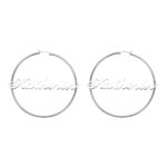 Embrace Your Story – Custom Name Hoop Earrings – A Unique Treasure for Her - Image 2