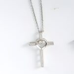 Embrace Faith and Love – Birthstone Cross Necklace – A Cherished Keepsake for Your Beloved - Image 3