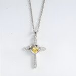 Embrace Faith and Love – Birthstone Cross Necklace – A Cherished Keepsake for Your Beloved - Image 5