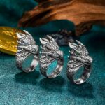 Embrace Strength and Courage – Custom Dragon Birthstone Ring for Him – A Timeless Symbol of Bravery and Honor - Image 4