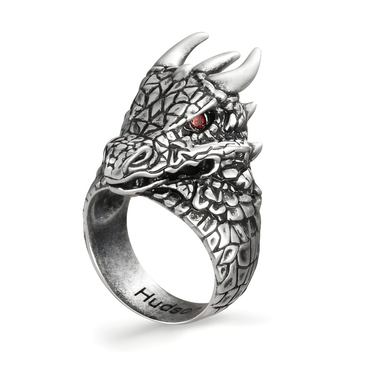 Custom dragon birthstone ring for him