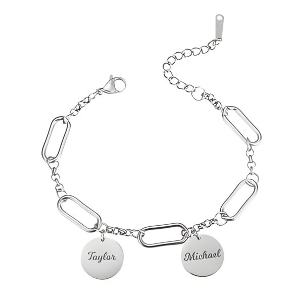 Family Name Disc Bracelet to carry your loved ones close