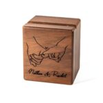 Hold Your Love Story Close – Triple Walnut Ring Box for Cherished Moments Between Two Hearts - Image 11