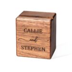 Hold Your Love Story Close – Triple Walnut Ring Box for Cherished Moments Between Two Hearts - Image 9