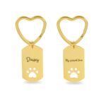 Carry Your Loyal Companion Close – Custom Dog Tag Paw Keychain – A Heartfelt Token for Pet Lovers - Image 2