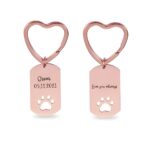 Carry Your Loyal Companion Close – Custom Dog Tag Paw Keychain – A Heartfelt Token for Pet Lovers - Image 3