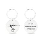 Custom dog keychain for dog lovers