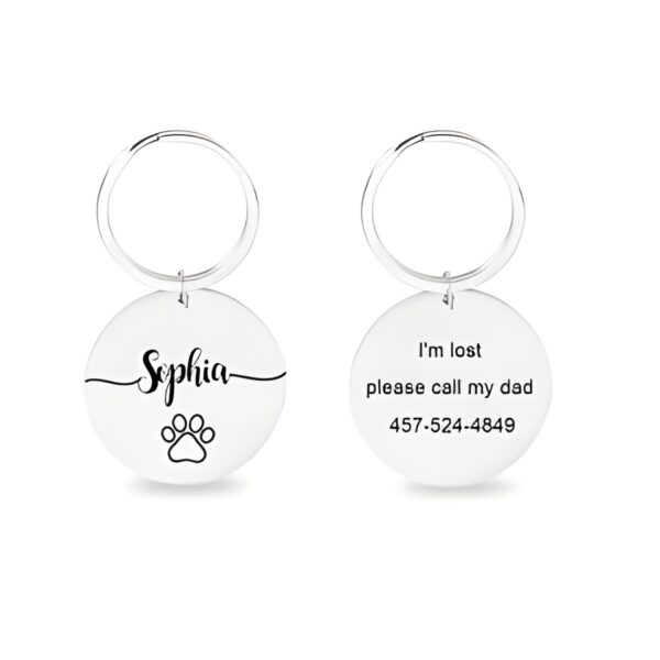 Custom dog keychain for dog lovers
