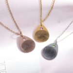 Embrace Every Moment – Water Drop Necklace with Birthstone & Fingerprint – A Cherished Gift for Loved Ones - Image 6
