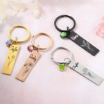 Carry Her Story Close – Birth Flower & Name Keychain – A Thoughtful Keepsake for Women - Image 7
