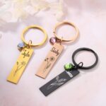Carry Her Story Close – Birth Flower & Name Keychain – A Thoughtful Keepsake for Women - Image 8