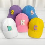 Custom letter patch baseball cap for kids