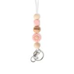 Personalized floral engraved lanyard for teachers