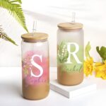 Celebrate Her Story – Custom Birth Flower Glass Tumbler – A Cherished Keepsake for Mom or Her Special Day - Image 3