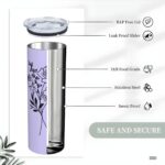 Embrace Every Sip – Custom Birth Flower Travel Tumbler – A Cherished Keepsake for Loved Ones - Image 14