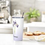 Embrace Every Sip – Custom Birth Flower Stainless Steel Tumbler – A Cherished Keepsake for Loved Ones - Image 7