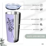 Celebrate Her Story – Custom Birth Flower Tumbler with Name – A Cherished Keepsake for Special Moments - Image 14