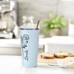 Celebrate Her Story – Custom Birth Flower Tumbler with Name – A Cherished Keepsake for Special Moments - Image 7