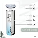 Embrace Your Birth Month's Bloom – Custom Floral Skinny Tumbler – A Cherished Keepsake for Sisters & Friends - Image 14