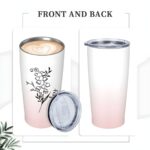 Embrace Every Sip – Birth Flower Gradient Travel Tumbler – A Cherished Keepsake for Loved Ones - Image 13