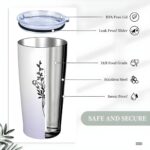 Embrace Every Sip – Birth Flower Gradient Travel Tumbler – A Cherished Keepsake for Loved Ones - Image 14