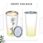 Celebrate Her Story – Birth Flower Gradient Tumbler with Name – A Cherished Keepsake for Sisters and Friends - Image 13