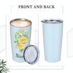 Embrace Your Birth Month’s Bloom – Watercolor Birth Flower Tumbler with Name – A Cherished Keepsake for Her Special Day - Image 13