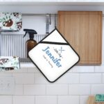 Warmth in Every Stitch – Personalized Kitchen Potholder Set – For the Chef Who Cooks with Heart - Image 2