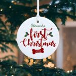 Celebrate Their First Christmas – Custom Ceramic Pet Ornament – For Cherished Moments with Your Furry Friend - Image 5
