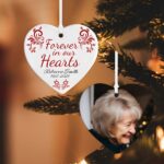 Hold Love Close – Custom Heart Ornament – A Cherished Christmas Keepsake for Family & Her - Image 2